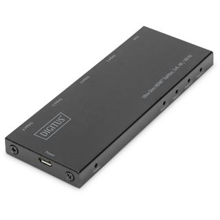 DIGITUS Ultra Slim HDMI Splitter 1x4 4K/60Hz Micro USB Power