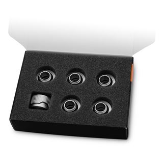 EK Water Blocks EK-Quantum Torque HDC 14 - 6er-Pack, Satin Titanium