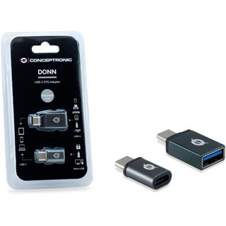 Conceptronic Adapter USB-C -> USB-A/USB-C->USB Micro 3.0grau