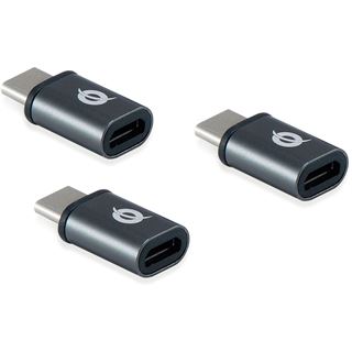 Conceptronic Adapter USB-C -> USB Micro 3.0 3 Stück grau