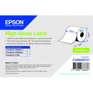 Epson HIGH GLOSS LABEL CONTINUOUS (C33S045731) - Etiketten  