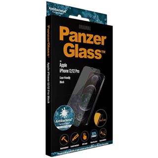 PanzerGlass iPhone 12 Max/12 Pro CF Antibakteriell E-to-E, schwarz