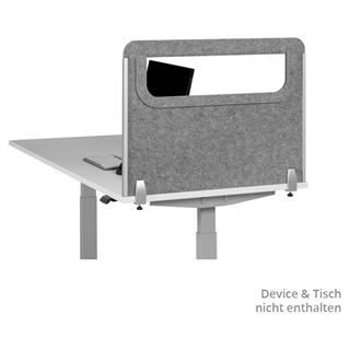 BakkerElkhuizen Seitenwand rund ohne Acrylglasscheibe, grau