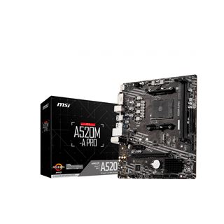 MSI A520M-A Pro AMD A520 So.AM4 DDR4 mATX Retail