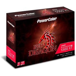 8GB PowerColor Radeon RX 5500 XT Red Dragon Aktiv PCIe 4.0 x16 Bulk