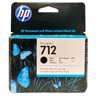 HP Tinte Schwarz 3ED71A No.712