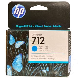 HP Tinte Cyan 3ED67A No.712