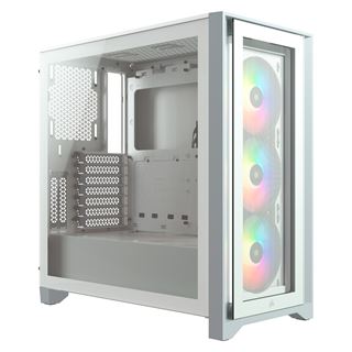 Corsair iCUE 4000X RGB Midi Tower ohne Netzteil weiss