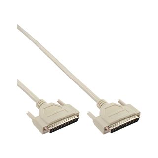 (€8,90*/1m) 1.00m InLine Seriell Anschlusskabel 37pol Stecker