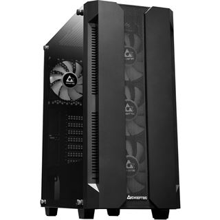 Chieftec GS-01B Hunter Midi Tower ohne Netzteil schwarz