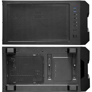 Chieftec GS-01B Hunter Midi Tower ohne Netzteil schwarz