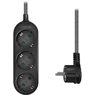 (&euro;4,77*/1m) 1.50m LogiLink Stromkabel Steckdosenleiste