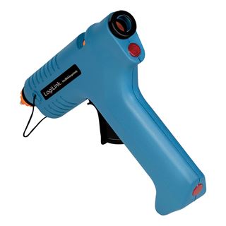 LogiLink Hei&szlig;klebepistole, 80W, kabellos,m. Aufsteller,blau