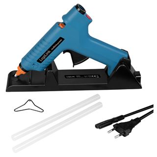 LogiLink Hei&szlig;klebepistole, 80W, kabellos,m. Aufsteller,blau