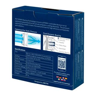 Arctic P8 PWM PST 80x80x25mm 200-3000 U/min 24 dB(A) schwarz