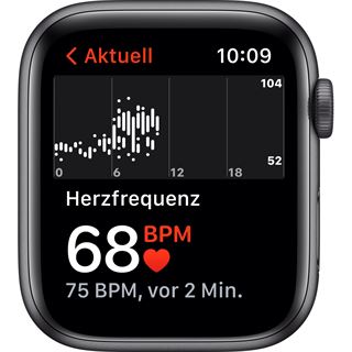 Apple Watch SE (GPS) 44mm space grau mit Sportarmband schwarz