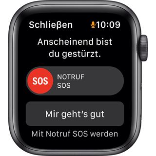 Apple Watch SE (GPS) 44mm space grau mit Sportarmband schwarz