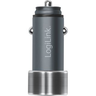 LogiLink Logilink USB Kfz Ladeadapter 2Port 1xUSB-C PD,1xUSB-A QC,36W