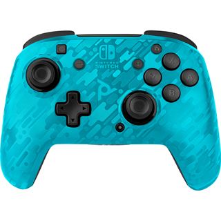 PDP Controller wireless Faceoff Camo blau Nintendo Switch