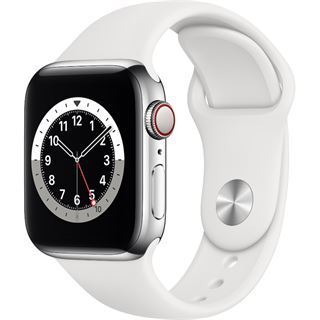 Apple Watch Series 6 (GPS + Cellular) 40mm Edelstahl silber mit