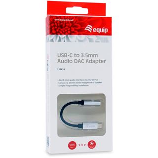 (&euro;74,17*/1m) 0.12m Equip Audio Adapterkabel 3,5mm USB C Stecker