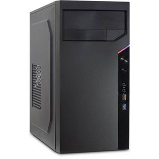 Inter-Tech IT-6505 Reto Mini Tower ohne Netzteil schwarz