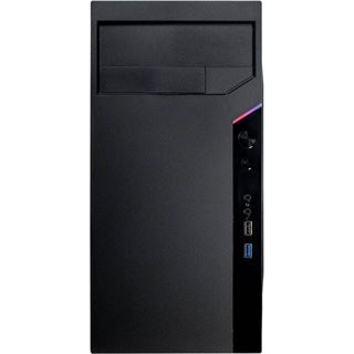 Inter-Tech IT-6505 Reto Mini Tower ohne Netzteil schwarz