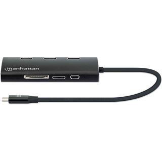 Manhattan USB -C 3.2 Gen 1-Adapter,HDMI,USB,USB-C-PD,RJ45,SD 152440