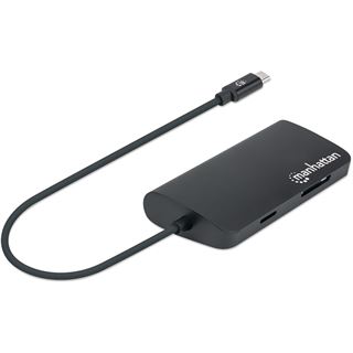 Manhattan USB -C 3.2 Gen 1-Adapter,HDMI,USB,USB-C-PD,RJ45,SD 152372