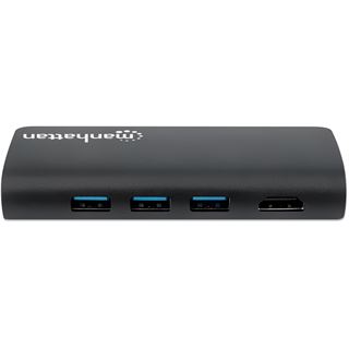 Manhattan USB -C 3.2 Gen 1-Adapter,HDMI,USB,USB-C-PD,RJ45,SD 152372