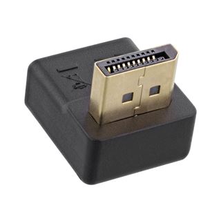 InLine DisplayPort Adapter, DisplayPort Stecker / Buchse, nach oben
