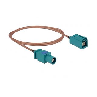 1.00m Delock Koaxial Antennenkabel RG-316 FAKRA Z Stecker auf FAKRA Z