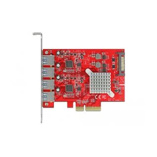 Delock PCI Express x4 Karte zu 4 x extern SuperSpeed USB 10 Gbps
