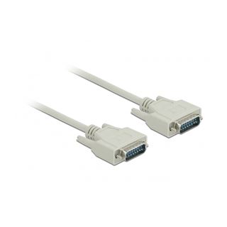 (€9,90*/1m) 1.00m Delock Adapter Adapterkabel 2in1 15pol Buchse