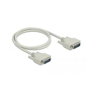 (€9,90*/1m) 1.00m Delock Adapter Adapterkabel 2in1 15pol Buchse