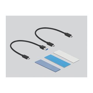Delock Externes USB Type-C Combo Geh&auml;use f&uuml;r M.2 NVMe PCIe