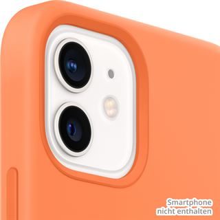 Apple Silikon Case mit MagSafe f&uuml;r iPhone 12 Mini Kumquat