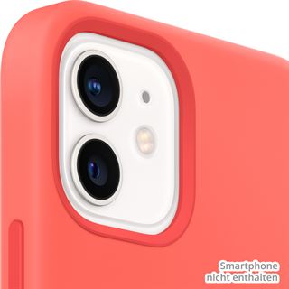 Apple Silikon Case mit MagSafe für iPhone 12 Mini zitruspink