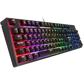 CHERRY K3-RGB USB Englisch (US) schwarz (kabelgebunden), Retourenware