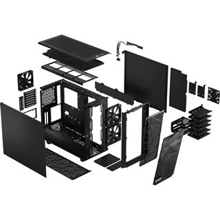 Fractal Design Meshify 2 Midi Tower ohne Netzteil schwarz