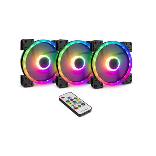 Inter-Tech Argus RS-14, 3er-Pack 140x140x25mm 1200 U/min 22 dB(A)