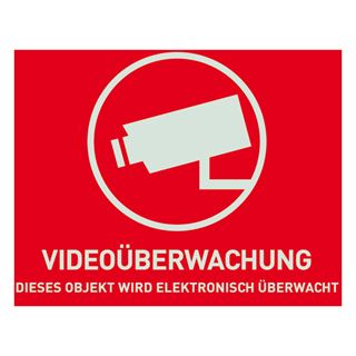 ABUS Warnaufkleber Videoüberwachung - 74 x 52,5 mm