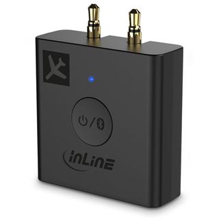 InLine Flugzeug Bluetooth Audio Transmitter Sender, BT 5.0, aptX