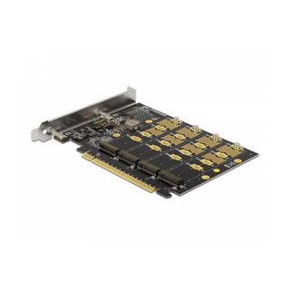 Delock PCI Express x16 Karte zu 4 x intern NVMe M.2 Key M -