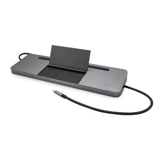i-Tec USB-C Metal Ergonomic 4K 3x Display Docking Station + Power