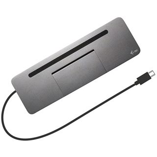 i-Tec USB-C Metal Ergonomic 4K 3x Display Docking Station + Power