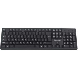 Manhattan 179324 USB Deutsch schwarz (kabelgebunden)