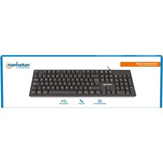 Manhattan 179324 USB Deutsch schwarz (kabelgebunden)