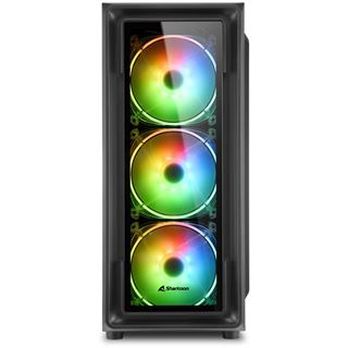Sharkoon TK4 RGB mit Sichtfenster Midi Tower ohne Netzteil schwarz