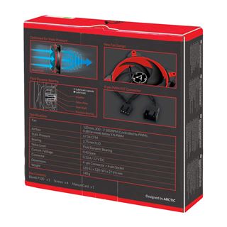Arctic BioniX P120 PWM PST rot, 120mm (ACFAN00115A)